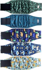 Male Dog Diapers Belly Bands High Absorbent Pee Wraps Training XS 5 Pack