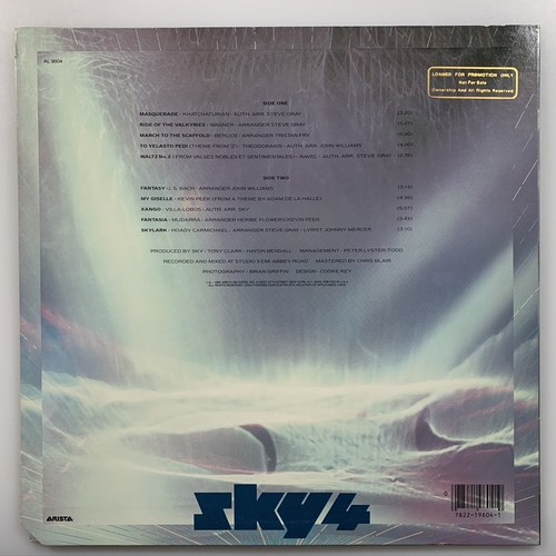 SKY 4 : “Forthcoming” VINYL LP 1982 ARISTA PROMO Rock Classical Jazz Fusion NOS - Picture 2 of 2