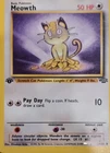 Pokémon Meowth Jungle Set 56/64 1st Edition Regular Common Vintage 1999 WOTC TCG