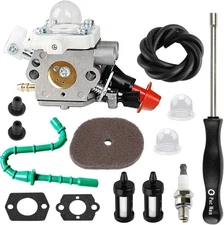 FS 56RC Carburetor with Fuel line kit for Stihl 56 RC FS70R FS56 FS70