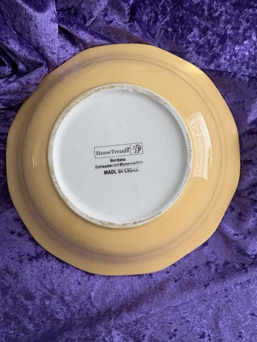 Verdona by Home Trends, Plato, Veggie Bowl, Crema y Azúcar Bowl Nuevo Nunca Usar - Imagen 6 de 13