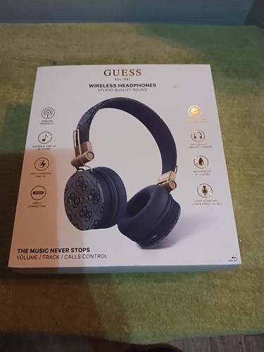 Guess Bluetooth 5.3 Wireless Headset On-Ear 4G Metall Logo Schwarz - Bild 8 von 8