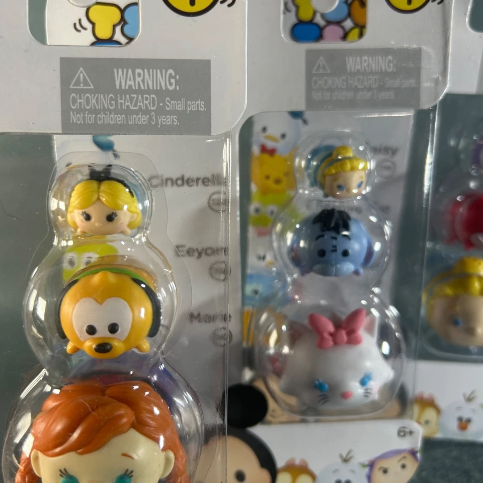 Disney Tsum Tsum Series 1 Jakks Pacific Vinyl Figure Lot Alice Pluto Anna Daisy - Image 3 of 4