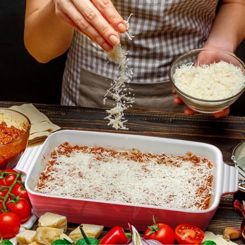 Baking Dish for Oven Ceramic Lasagna Pan 9×12.8 Inch Casserole Dishes Red - Picture 7 of 7