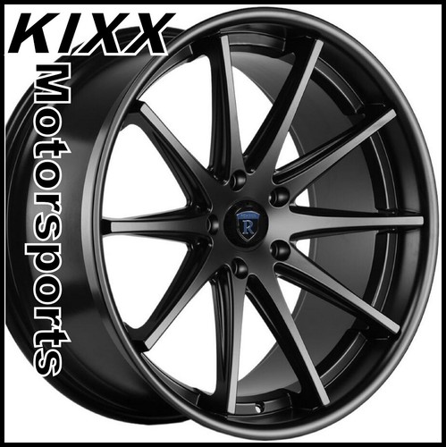 22" ROHANA RC10 22x9 22x10.5 BLACK CONCAVE WHEELS For BMW E65 E66 745 750 760 - Picture 8 of 12
