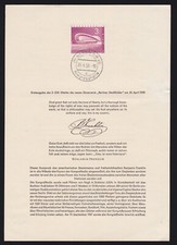 Berlin 154, ETB 37, amtliches Ersttagsblatt s. Scan! Mi: 50,00 &euro; #428p