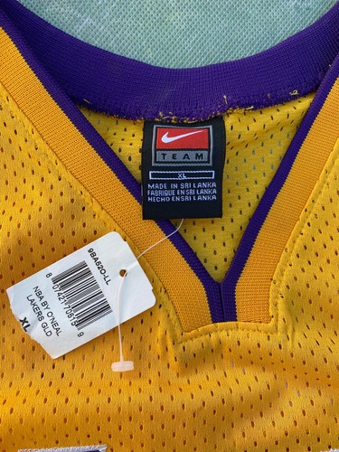 Vintage Nike NBA Los Angeles Laker Shaquille O'Neal #34 Jersey Size Youth XL. - Picture 4 of 7