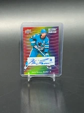 2023-24 Upper Deck Allure #CFA-MF Mario Ferraro Color Flow Full Rainbow Auto