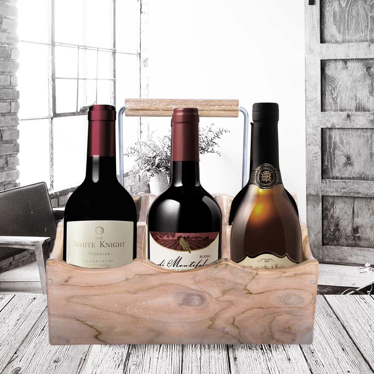 Teakwood Wine Set