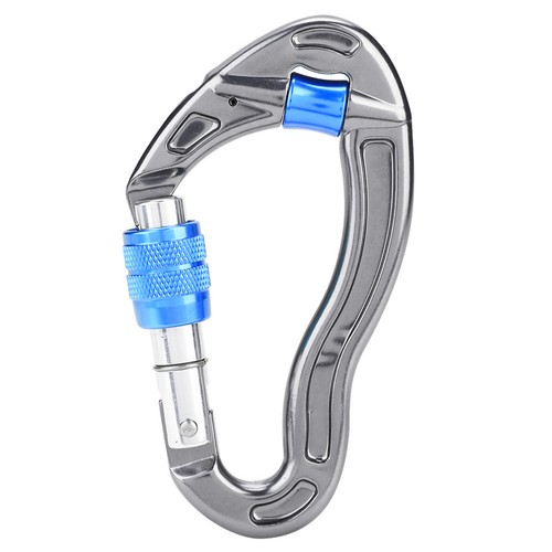 25KN Carabiner Screw Locking Hook For Rock Climbing Mountaineering Rescue - Picture 19 of 23