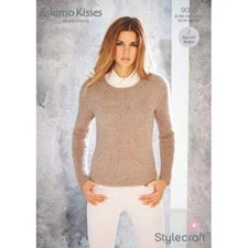 Stylecraft Knitting Pattern -Eskimo Kisses DK Yarn - LADIES SWEATERS 9050