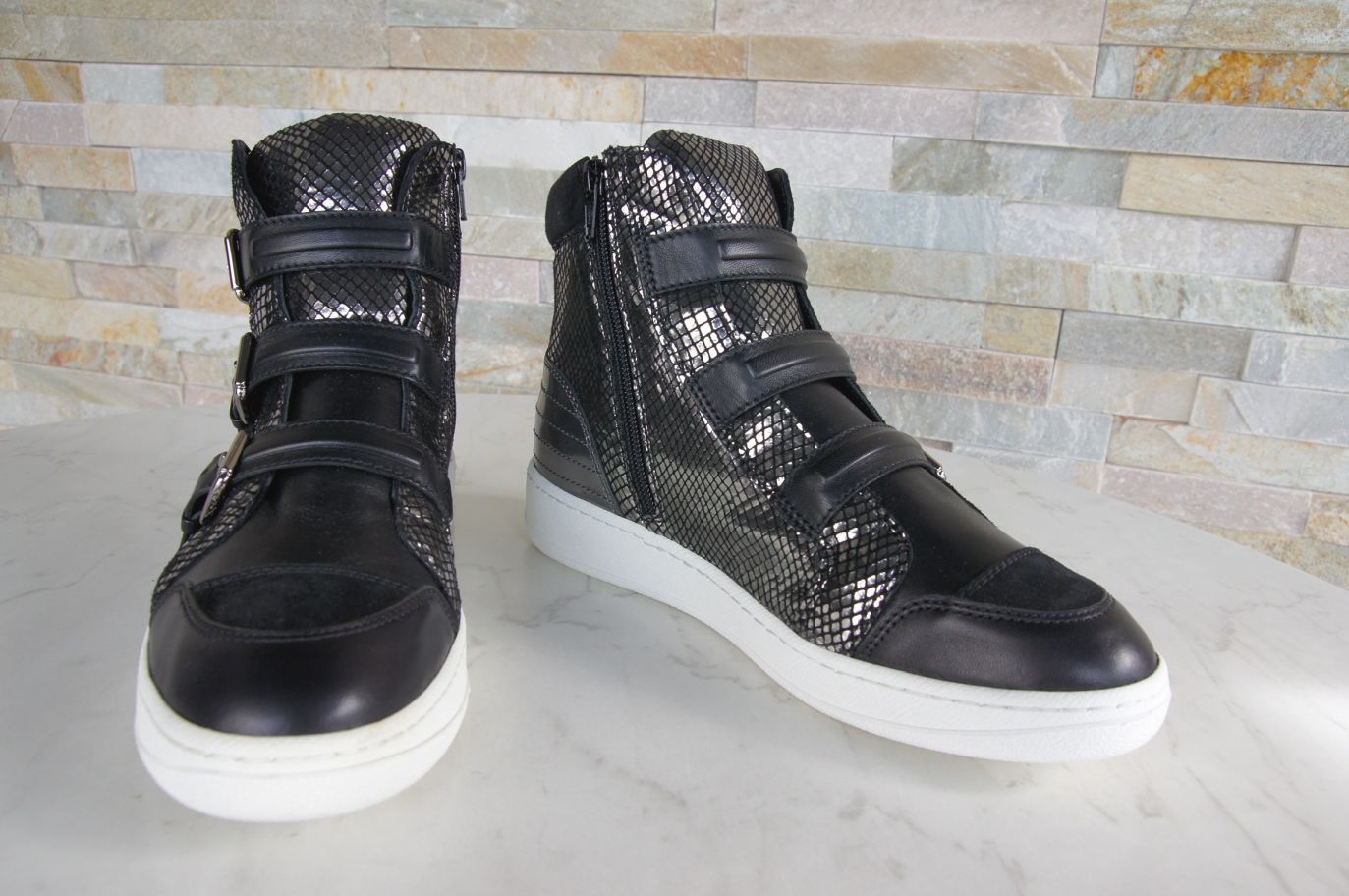 HOGAN Gr 38,5 High-Top Sneakers Stiefeletten booties Schuhe NEU ehem. UVP 430 