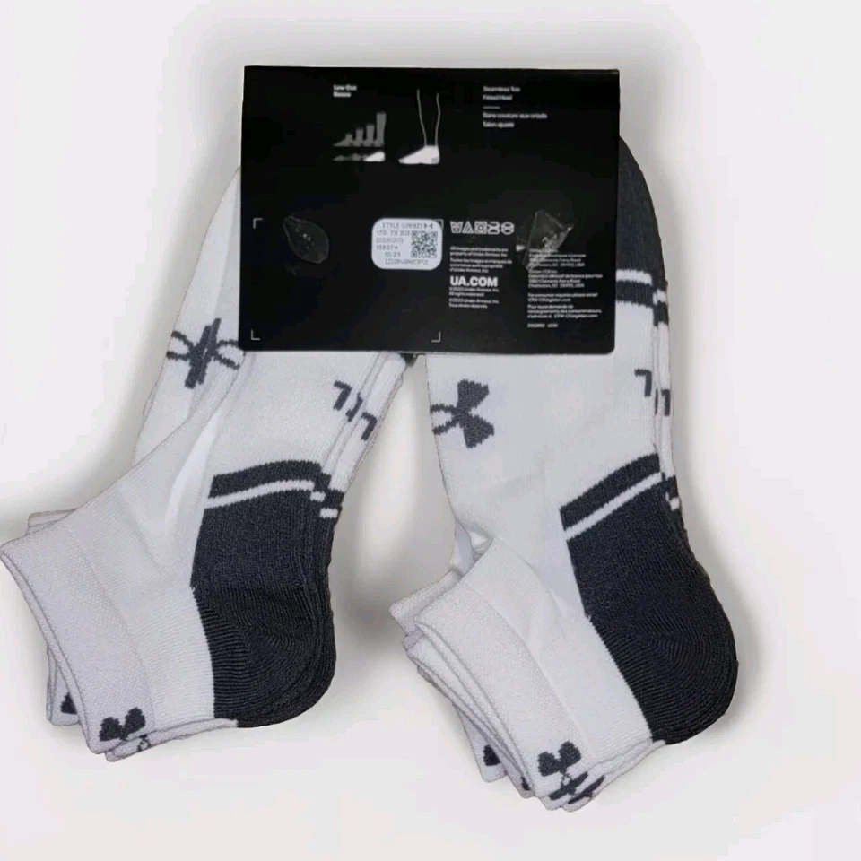 NEW Under Armour UA Resistor Cushioned Socks 12 Pairs Size X-LRG Mens 13 To 16 - Image 2 of 2