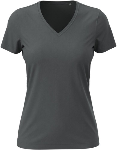 Womans Ladies Womens Fit Plain Cotton Short Sleeve Vee V-Neck Tee T-Shirt Tshirt - Picture 17 of 20