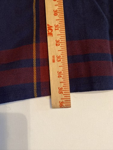 Born Fly Hemd Herren 5X blau rot kariert Baumwolle Knopfleiste Semper Fly Forever - Bild 13 von 14