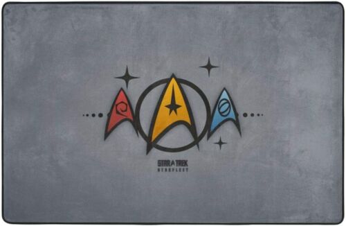 Star Trek Logo Area Rug Living Room Carpet Bedroom Soft Flannel Floor Mat Carpet - Picture 12 of 13