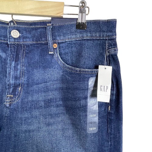 NWT Gap Denim Size 12/31 5" Short Mid Rise Blue Shorts Raw Hem - Imagen 2 de 7