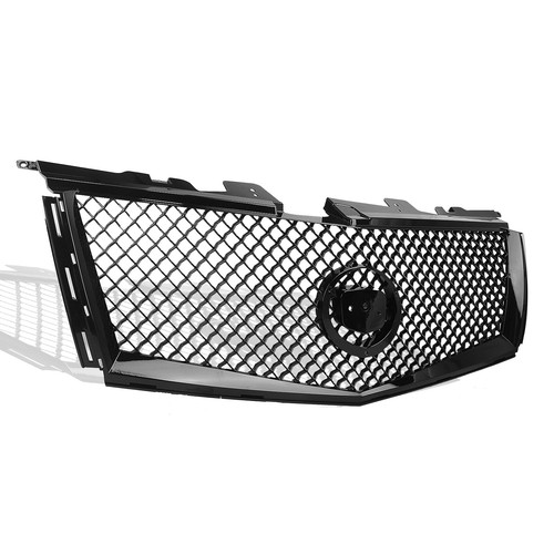 Parrilla delantera parachoques para coche para Cadillac CTS 2008-2013 negro estilo panal - Imagen 8 de 14