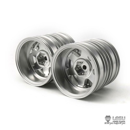 W-2046 Rear Hex Wheel Hub Metal for 1/14 DIY Tamiya RC Tractor Accessory LESU - Picture 4 of 4