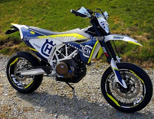 Felgenringaufkleber Felgendekor Felgen Supermoto Husqvarna 701 FS FE 450 501 610 - 第 8/19 張圖片