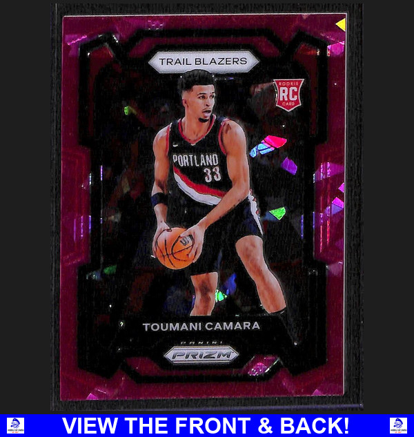 Toumani Camara 2023 Panini Prizm Pink Ice RC POR Trail Blazers 164