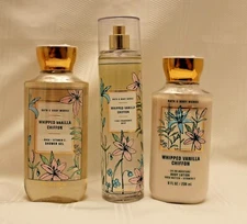 Bath & Body Works Whipped Vanilla Chiffon Body Lotion, Shower Gel & Mist