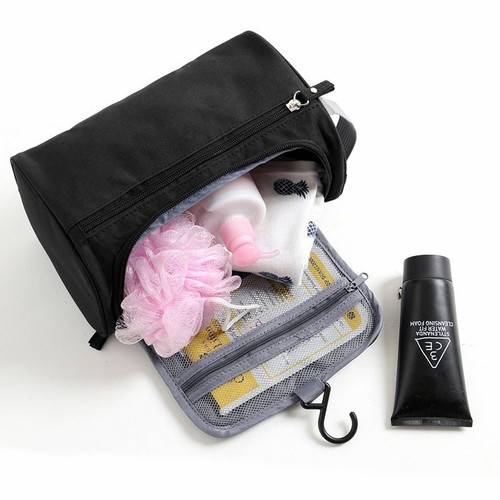 Waterproof Toiletry Bag Men Travel Wash Shower Makeup Organizer Portable Case US - Picture 4 of 12