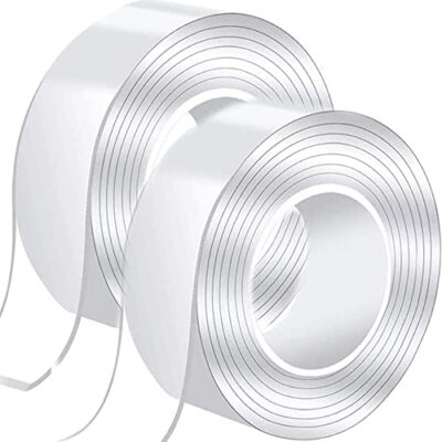 Cinta de montaje extraíble de doble cara Cinta transparente reutilizable, 20ft