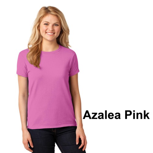 Female Ladies Womens Heavy Cotton Blank Plain Basic T-Shirt Tee Tops S-2XL - Picture 12 of 12