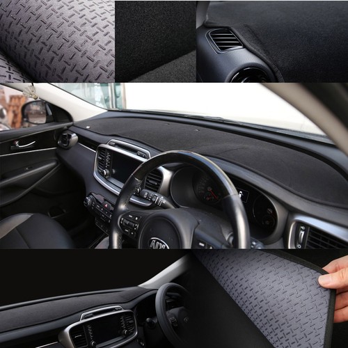 Black Non Slip Dashboard Cover for 02/2008 ~ 2016 Hyundai iLoad iMax RHD - Picture 5 of 9