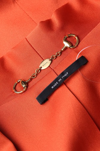 GUCCI Blazer Spitze Logo-Knöpfe D 34 orange - Bild 4 von 4
