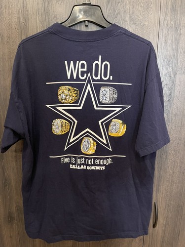 NFL Dallas Cowboys ¿Quieres seis? Auténtica Camiseta Manga Corta Adulto Grande Azul - Imagen 2 de 5