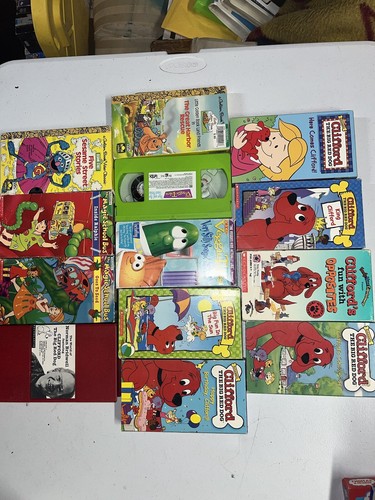 13 Lot Vhs Clifford The Big Red Dog Here Comes Opposites Magic School Bus Kids - 第 5/16 張圖片