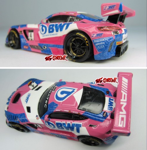 Hot Wheels CUSTOM 2021 FANATEC GT WORLD CHALLENGE MERCEDES AMG GT3 #4 BWT LOOSE - Picture 7 of 12