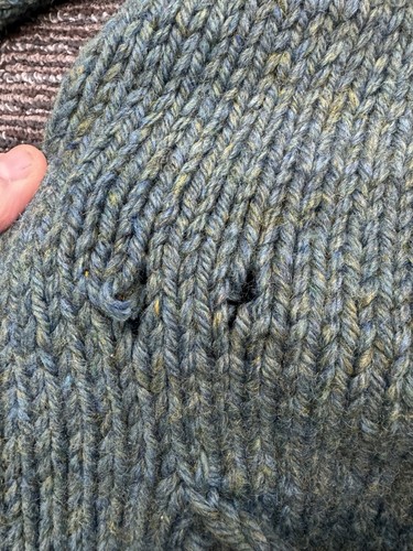 Vintage Green Cowichan Lebowski Cardigan Sweater - Picture 12 of 17