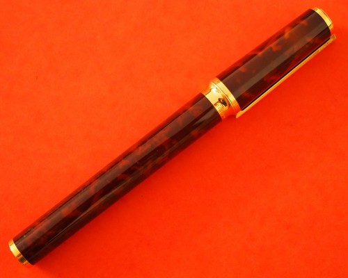 S.T. Dupont Montparnasse Laque de Chine Brown Fountain Pen M 18K gold nib - Bild 5 von 11
