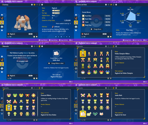 NON Shiny 6IV XXXL** EV Trained Legendary Pokemon ALL RIBBONS!** Scarlet/Violet - Picture 19 of 109