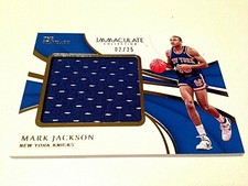 Mark Jackson 2019 Panini Immaculate Coll.The Standard Gold Game Worn Jersey #/25