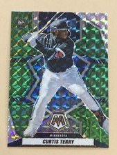 Curtis Terry 2022 Panini Mosaic RC Green PRIZM Minnesota Twins Rookie #250