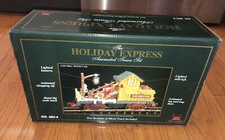 **UNTESTED** New Bright Holiday Express Animated Train LOG MILL CAR W/ Box 384-4