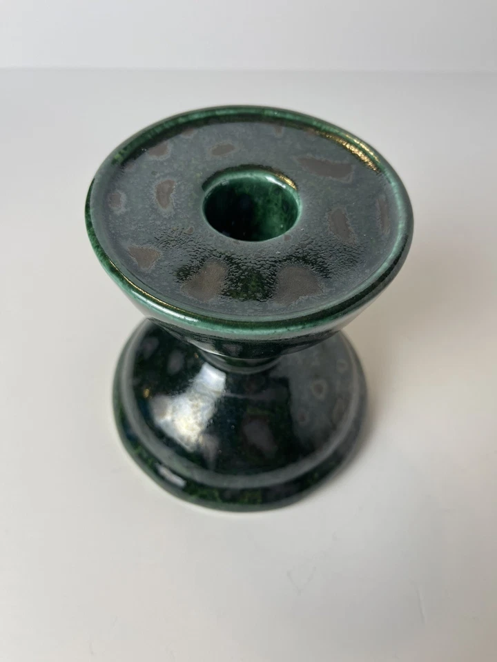 Portavelas cerámica de estudio Green Southern Living At Home Gail Pittman 2002 Foto 2 de 4