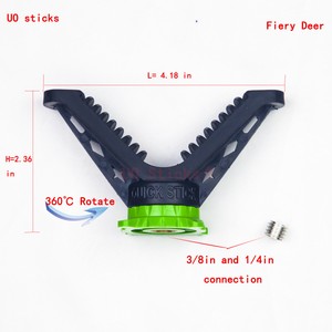 UO-fierydeer-Tripod-Shooting-Hunting-Trigger-Sticks-Gun-Rest-V-Yoke-360-rotate
