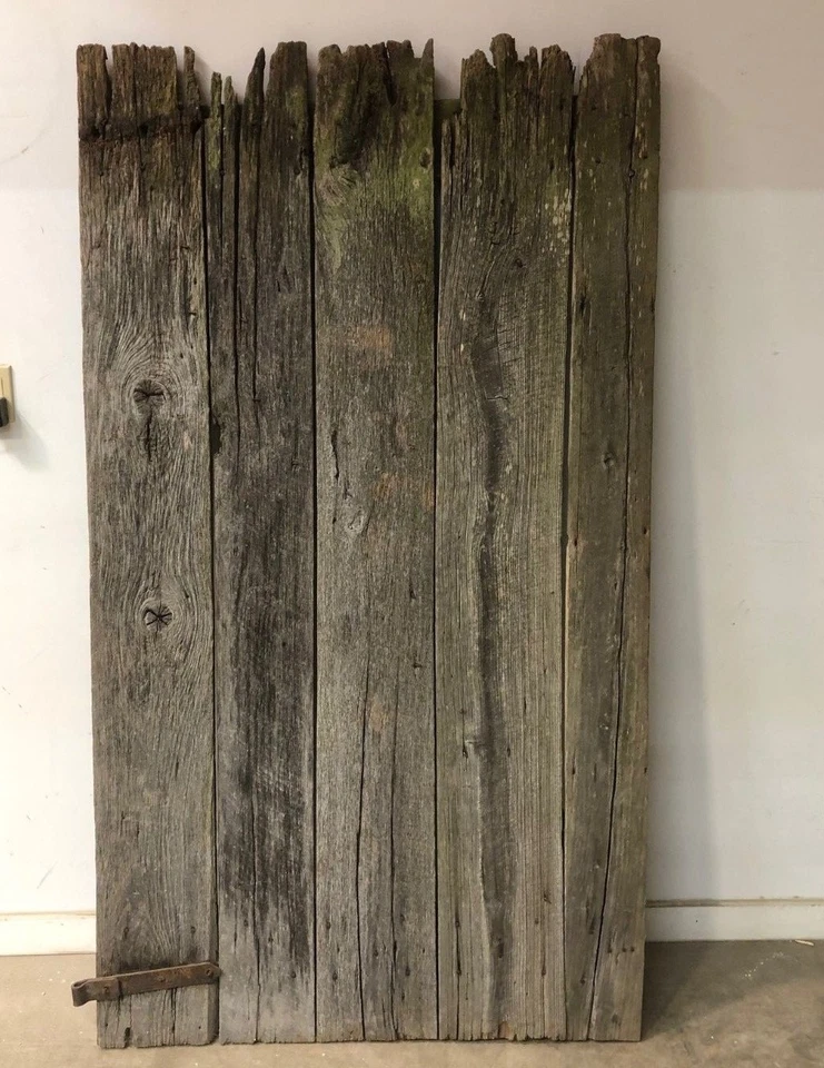 Puerta de granero de madera de granero 200 años puerta de granero de roble blanco Foto 2 de 4