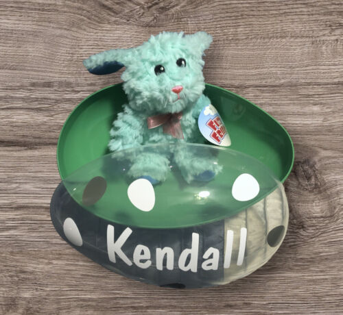 Personalized 10” Easter Egg, Kids Bunny Basket Bucket Stuffers - Picture 12 of 17