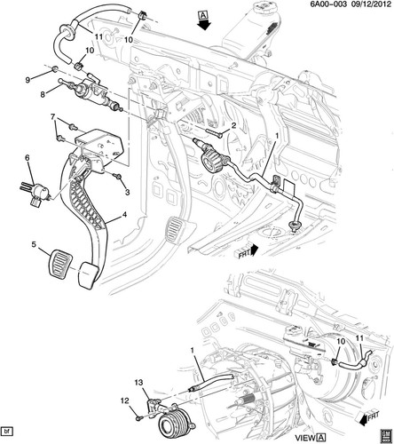 24275074 Hydraulic Clutch Main Cylinder 2015-2018 Chevrolet Camaro Manual Trans. - Picture 6 of 7
