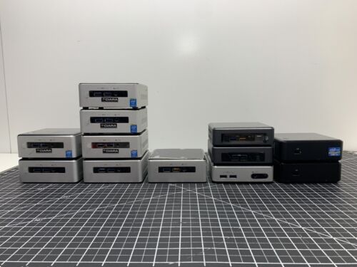 LOT OF 12* BOX NUC intel i5/i3 4th/5th/7th Gen | 128GB SSD, 4GB RAM | #P68