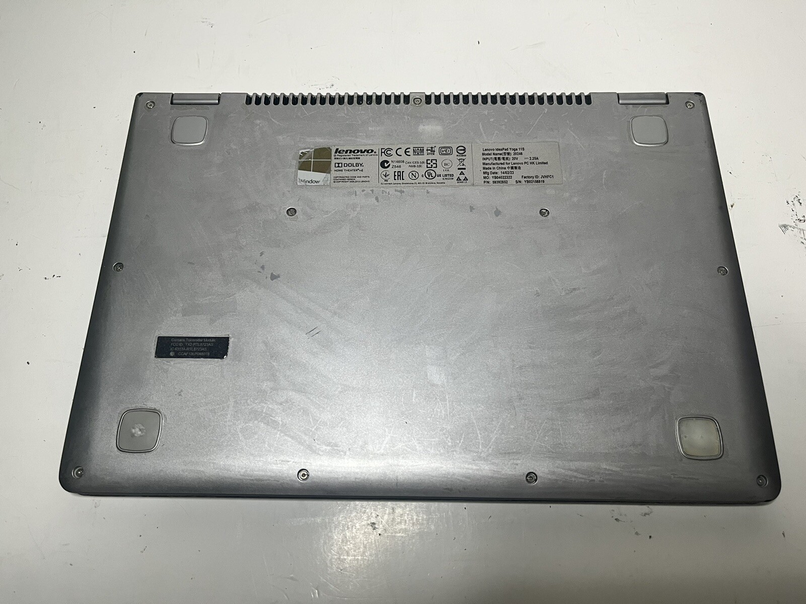 LENOVO IDEAPAD YOGA 11S INTEL CORE I5-4210Y 1.50GHz 8GB RAM 64GB SSD WIN 10 - Picture 14 of 14