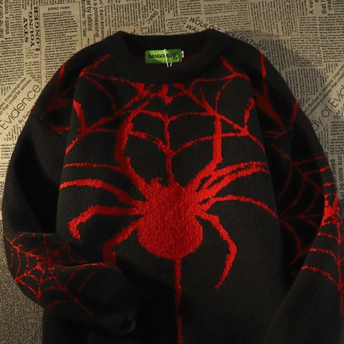 Vintage Mode Spinnenloch Pullover warme Winterstrickwaren für Herren und Damen - Bild 26 von 31