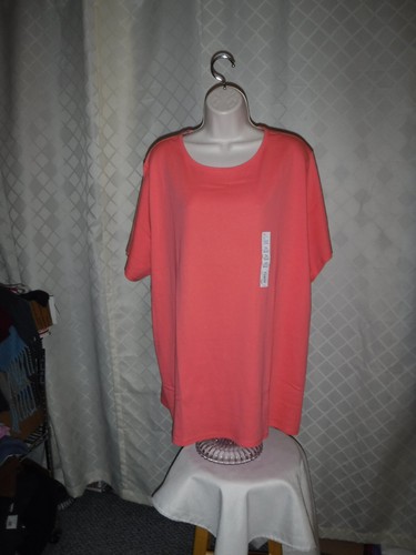 Size Plus Short Sleeve Women's T-Shirts ,3X,2X,1X,0X,Croft & Barrow Multi Color - Picture 247 of 679