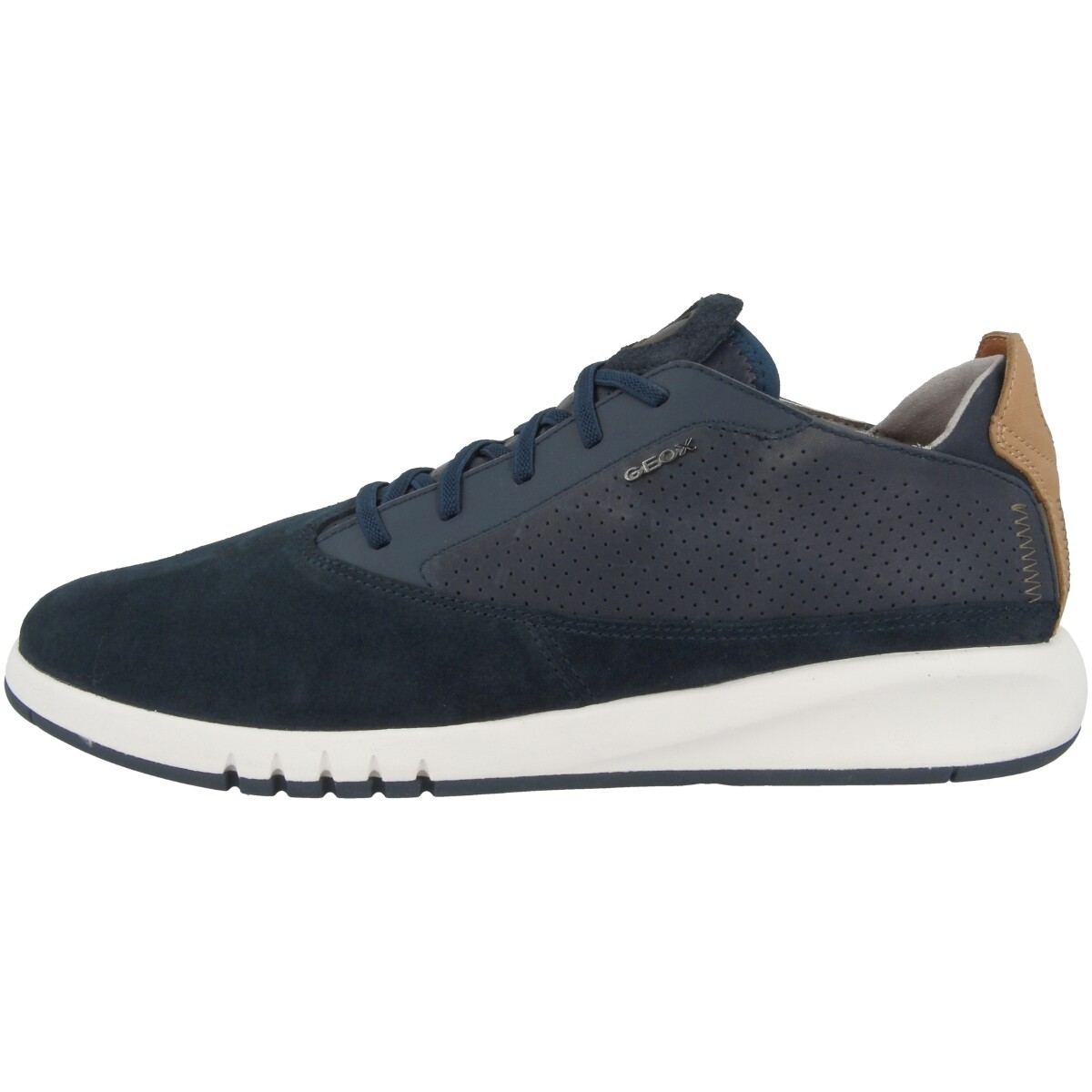 GEOX U Aerantis A Schuhe Herren Turnschuhe Leder Halbschuhe navy U927FA02243C4002 GEOX U Aerantis A Schuhe Herren Turnschuhe Leder Halbschuhe navy U927FA02243C4002
